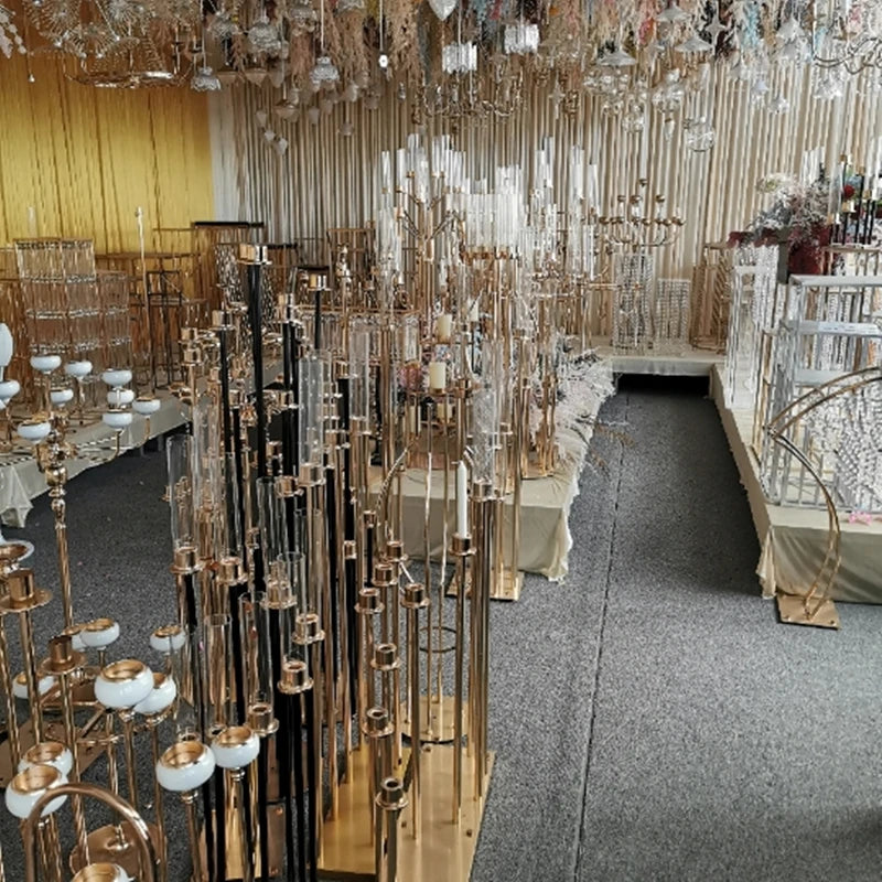 10 PCS Flower Stand Wedding Table Centerpieces Event Road Lead Party Modern Centerpieces for Decor