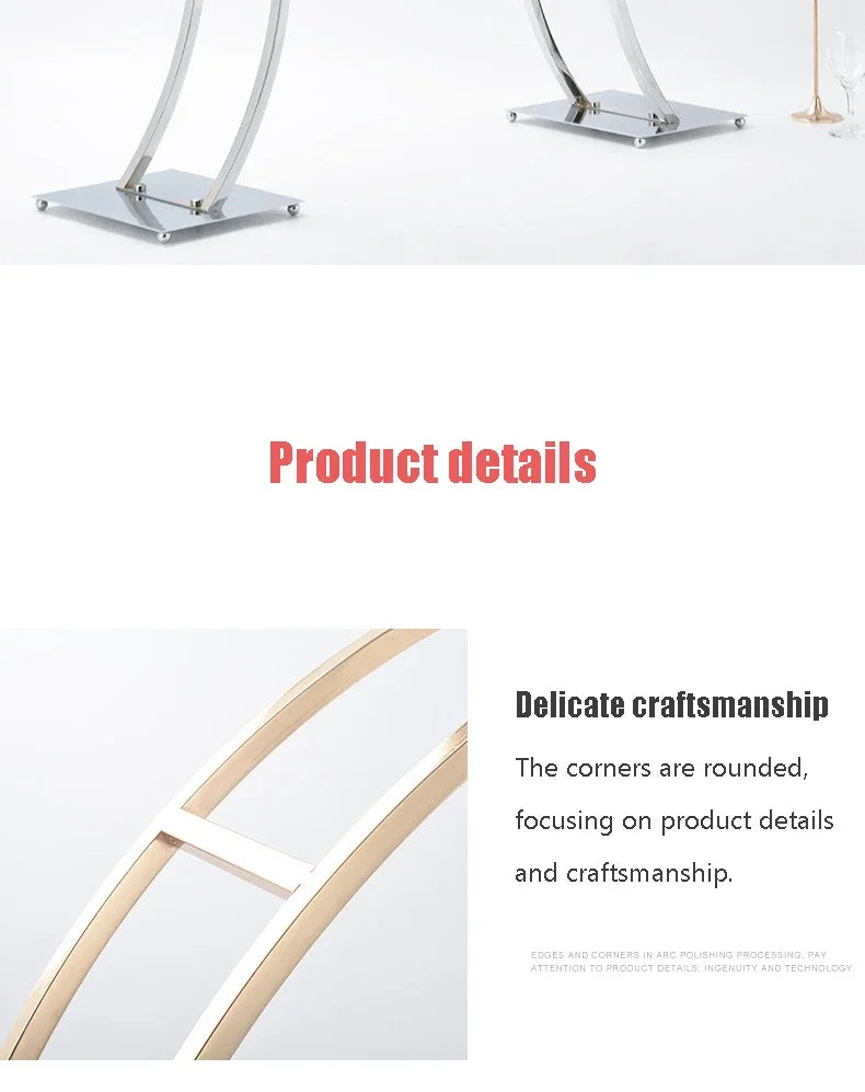 1/2/5pcs For Wedding Party Table Centerpiece  Flower Stand Gold Metal