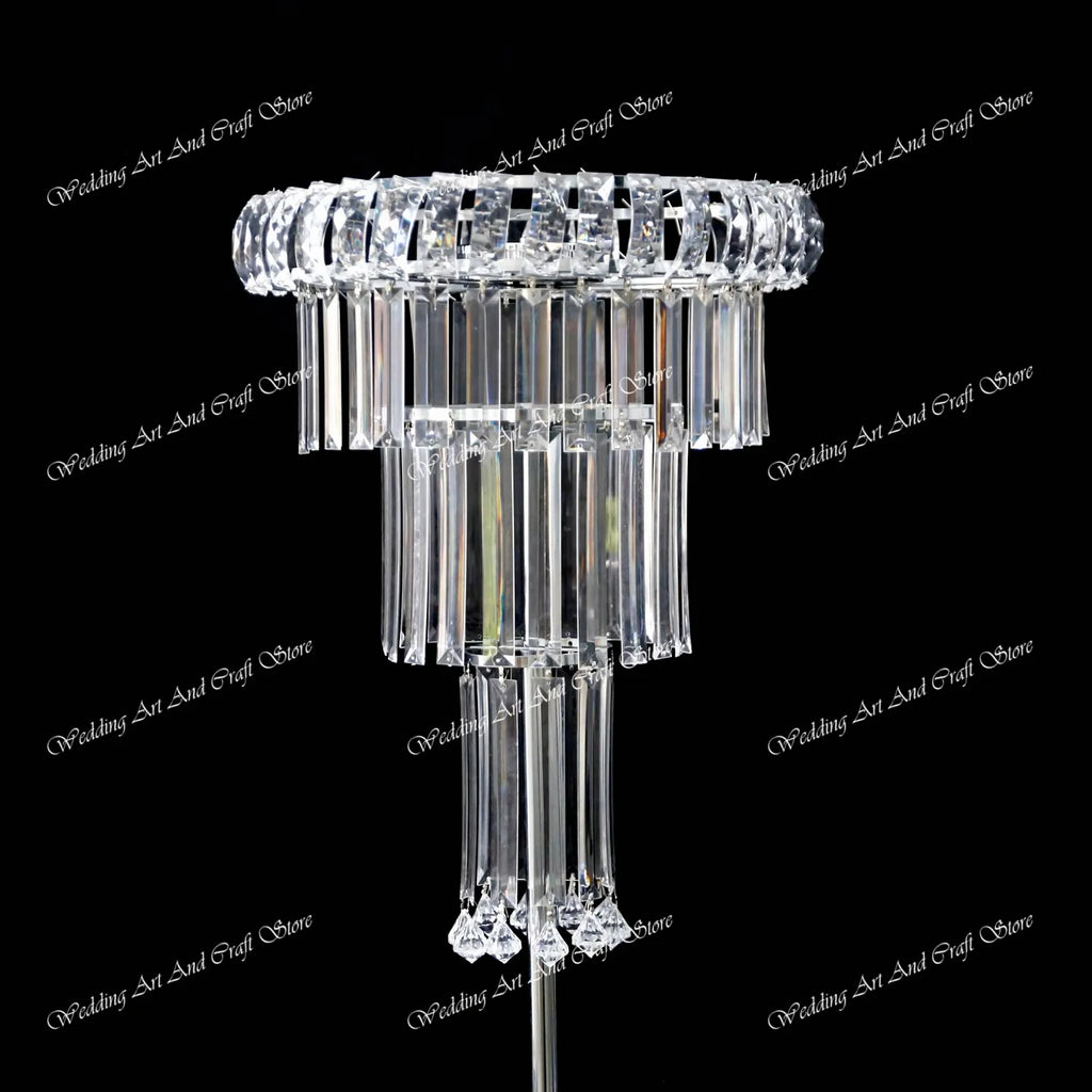 8pcs Acrylic Crystal LED Centerpieces for Wedding, Flower Stand, Light-up Table, Light-up Table, Wedding Event, 1691