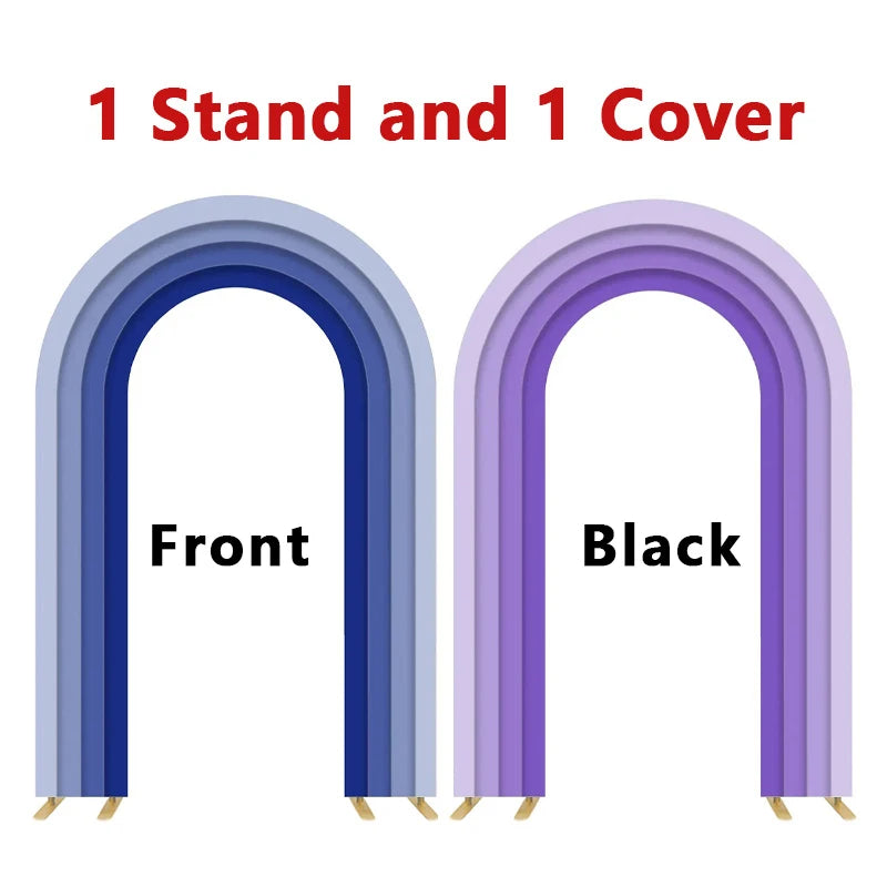 Open Arch Backdrop Frames, Double Arch Frames, Customizable Covers for Weddings, Birthday Parties, Baby Showers, Photo Booths