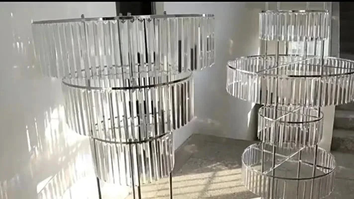 8pcs Acrylic Crystal LED Centerpieces for Wedding, Flower Stand, Light-up Table, Light-up Table, Wedding Event, 1691