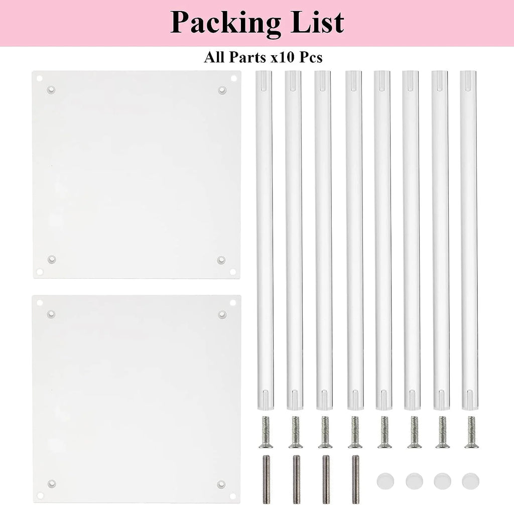 8pcs Acrylic Crystal LED Centerpieces for Wedding, Flower Stand, Light-up Table, Light-up Table, Wedding Event, 1691