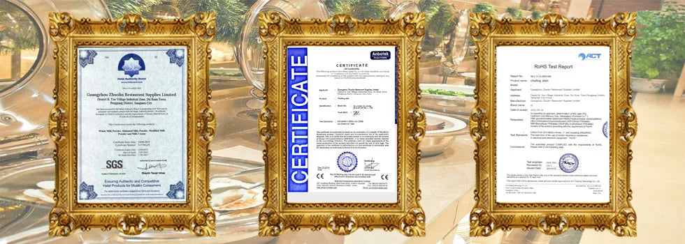 Guangzhou Kitchen Equipment List Electronic Items Mechanical Induction Steel Chafing Dish Buffet Set