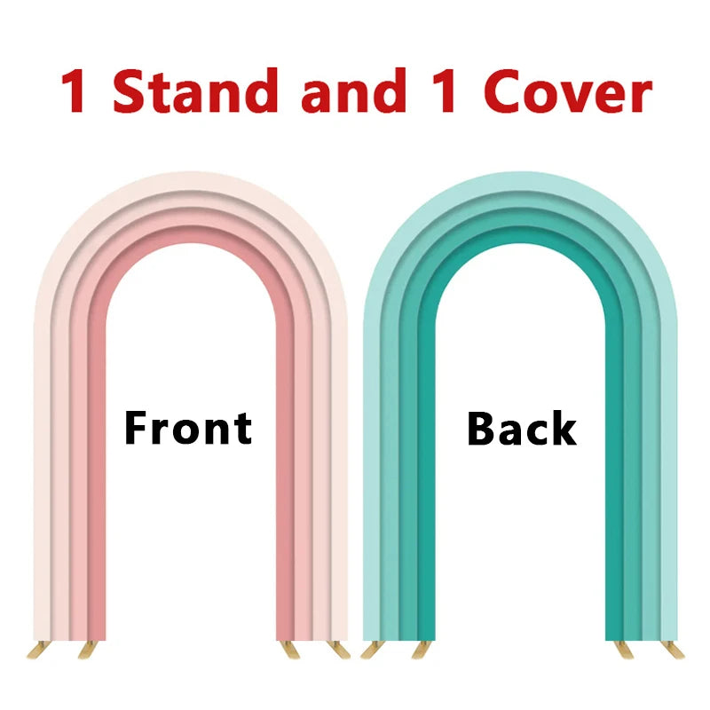 Open Arch Backdrop Frames, Double Arch Frames, Customizable Covers for Weddings, Birthday Parties, Baby Showers, Photo Booths
