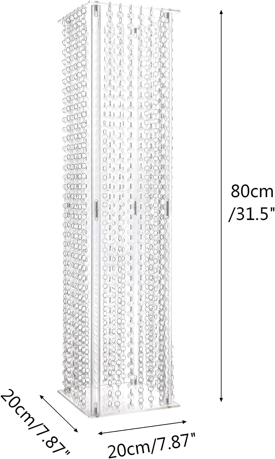 8pcs Acrylic Crystal LED Centerpieces for Wedding, Flower Stand, Light-up Table, Light-up Table, Wedding Event, 1691