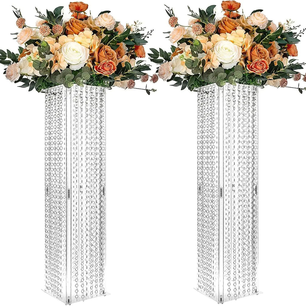 8pcs Acrylic Crystal LED Centerpieces for Wedding, Flower Stand, Light-up Table, Light-up Table, Wedding Event, 1691