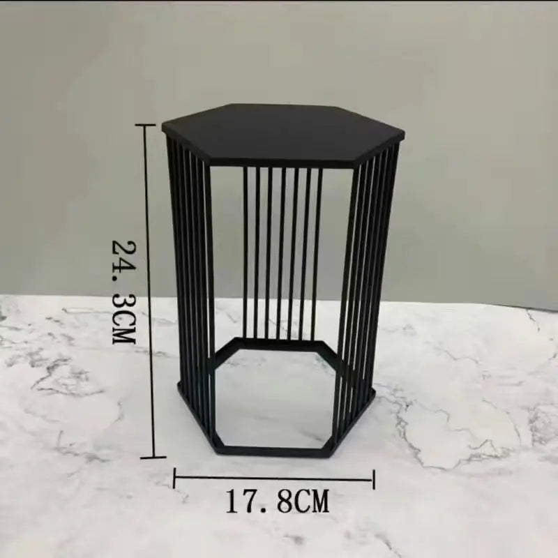 Golden Cylinder Metal Buffet Fruit Cold Dish Stand Dessert Display Shelf Dim Sum Frame Cake Rack Wedding Birthday Party Decor