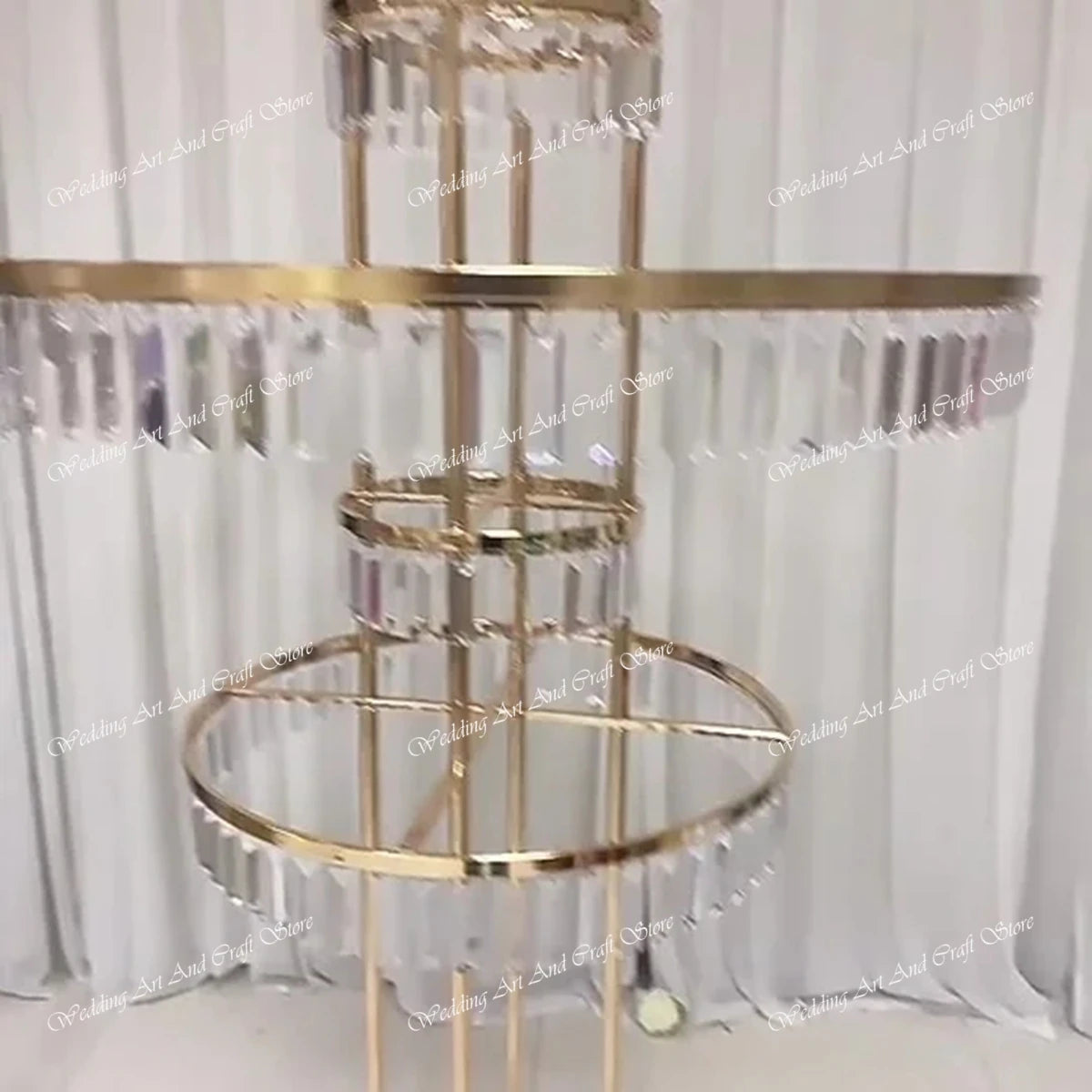 8pcs Acrylic Crystal LED Centerpieces for Wedding, Flower Stand, Light-up Table, Light-up Table, Wedding Event, 1691