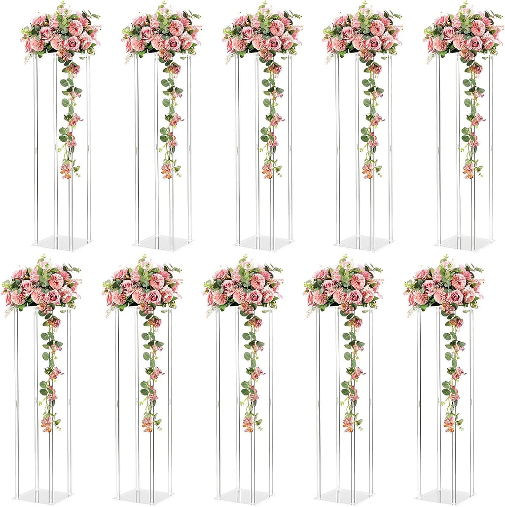 8pcs Acrylic Crystal LED Centerpieces for Wedding, Flower Stand, Light-up Table, Light-up Table, Wedding Event, 1691