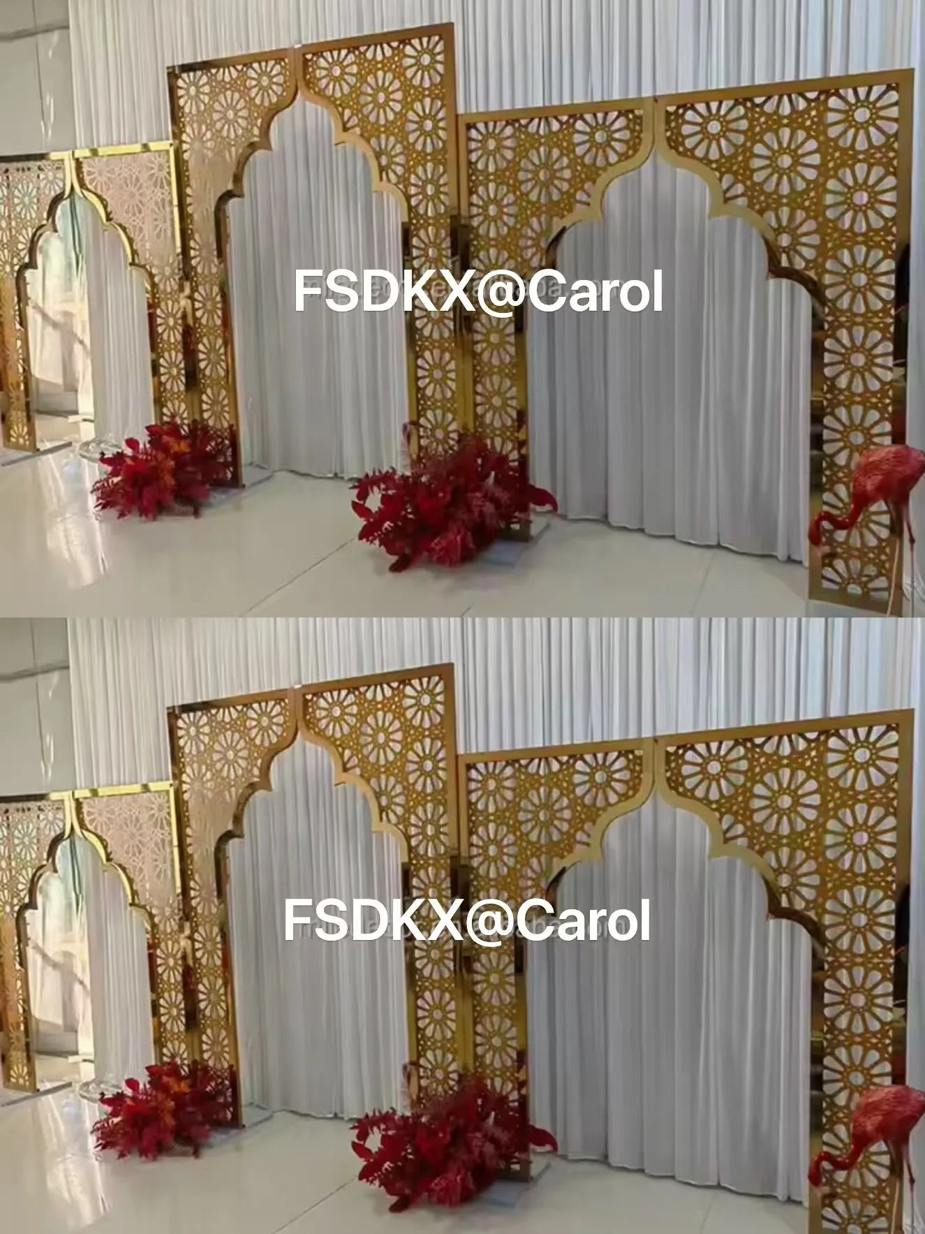 Metal Wedding Arch Frame Rectangle gold Wedding Props Stage Background Wreath Backdrop Round square Arch wedding decoration