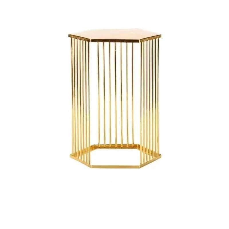 Golden Cylinder Metal Buffet Fruit Cold Dish Stand Dessert Display Shelf Dim Sum Frame Cake Rack Wedding Birthday Party Decor