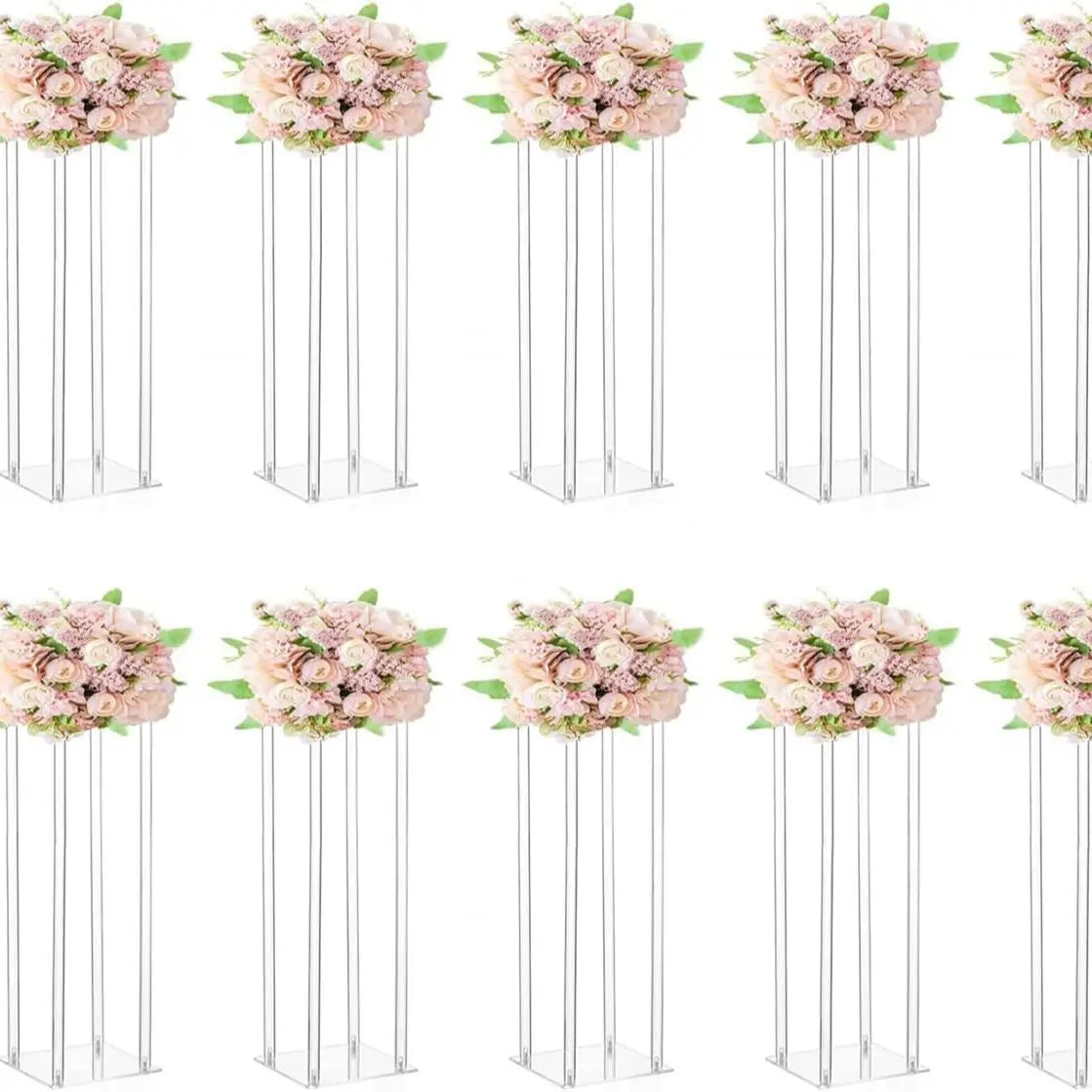 8pcs Acrylic Crystal LED Centerpieces for Wedding, Flower Stand, Light-up Table, Light-up Table, Wedding Event, 1691