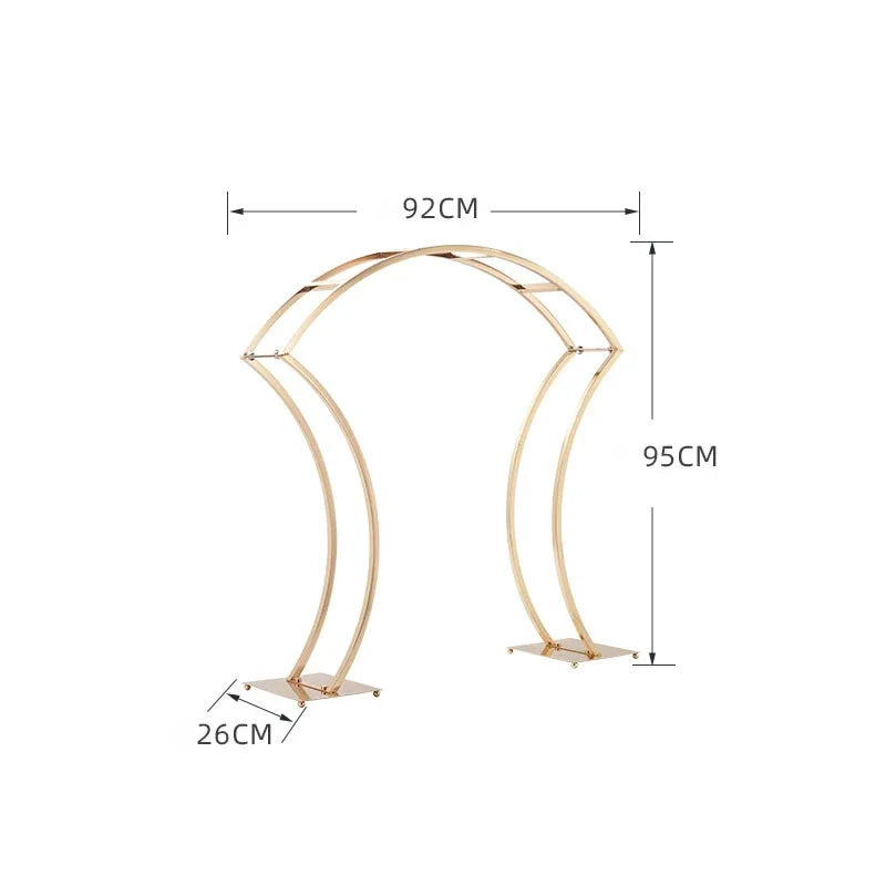 1/2/5pcs For Wedding Party Table Centerpiece  Flower Stand Gold Metal