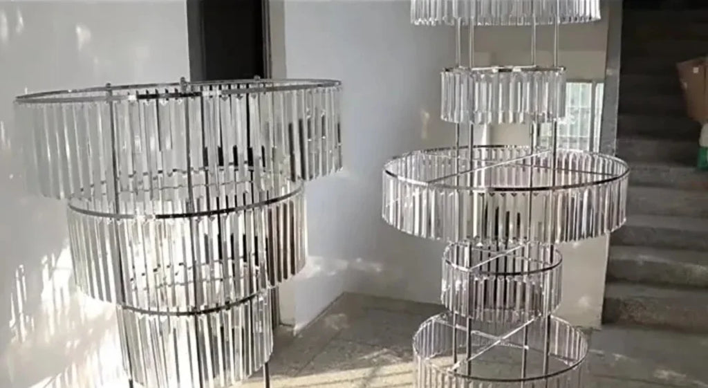 8pcs Acrylic Crystal LED Centerpieces for Wedding, Flower Stand, Light-up Table, Light-up Table, Wedding Event, 1691