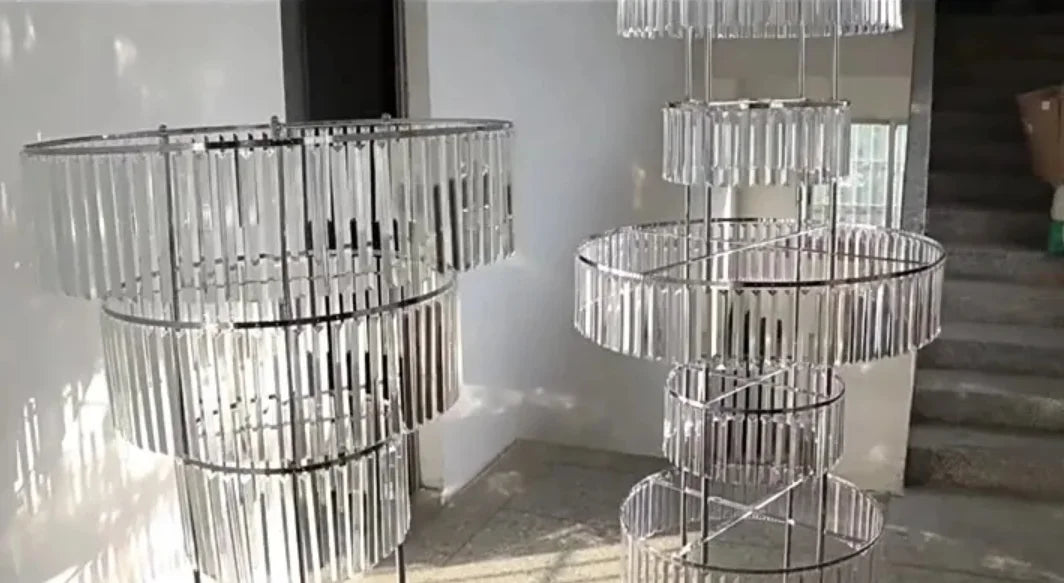 8pcs Acrylic Crystal LED Centerpieces for Wedding, Flower Stand, Light-up Table, Light-up Table, Wedding Event, 1691