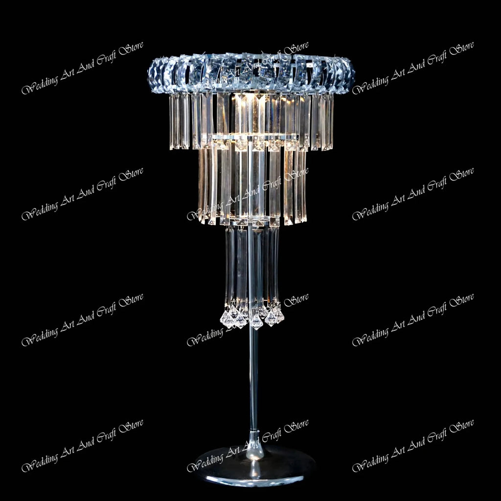 8pcs Acrylic Crystal LED Centerpieces for Wedding, Flower Stand, Light-up Table, Light-up Table, Wedding Event, 1691