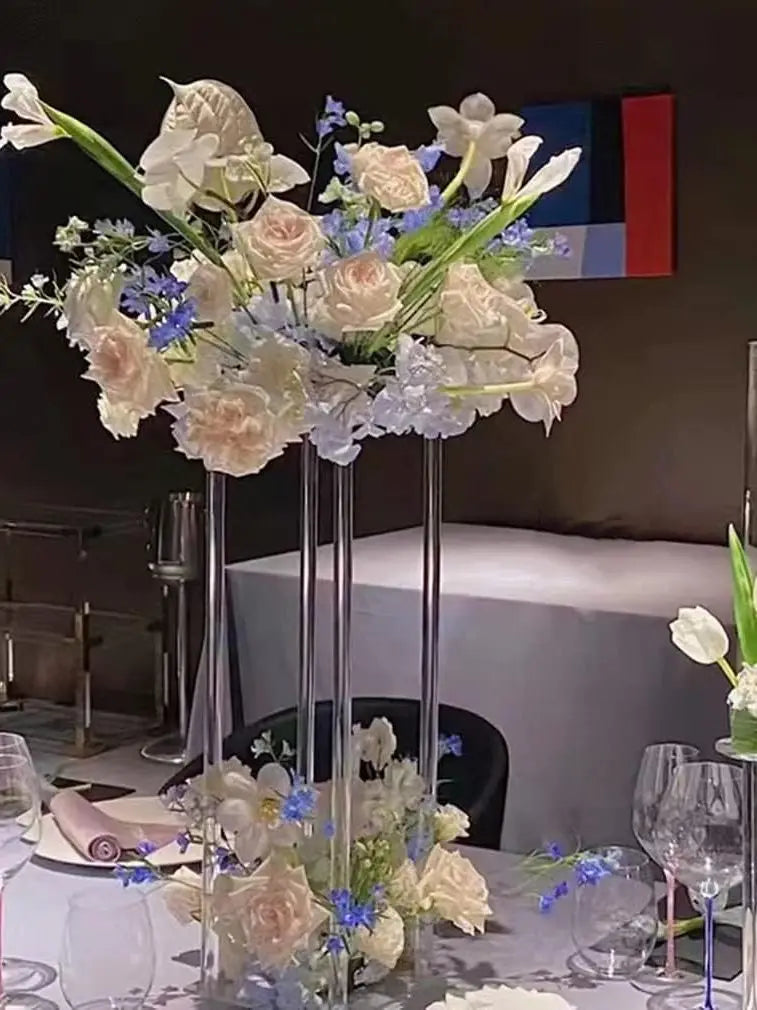 8pcs Acrylic Crystal LED Centerpieces for Wedding, Flower Stand, Light-up Table, Light-up Table, Wedding Event, 1691