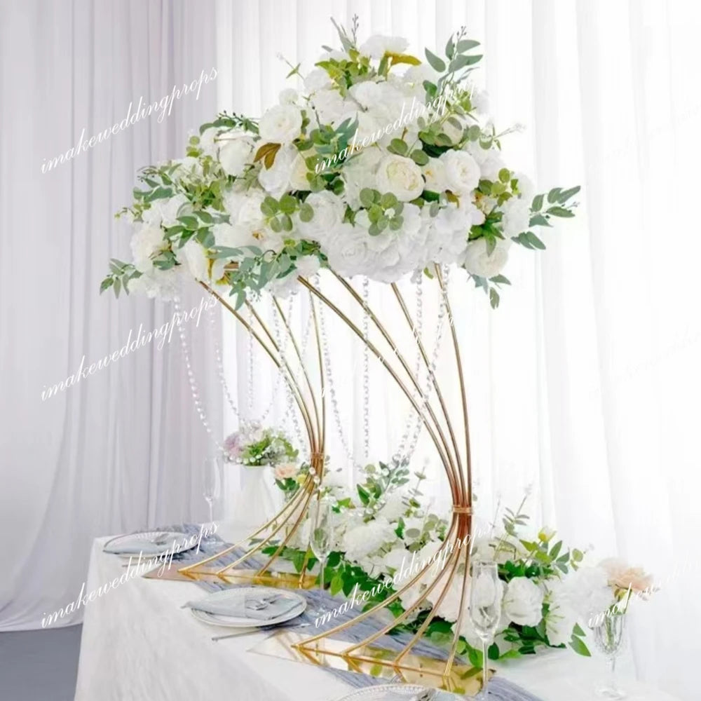 10pcs)50cm-100cm) Table Top Chandelier Centerpieces metal Candle Centerpieces for Wedding Table Decoration and Centerpiece