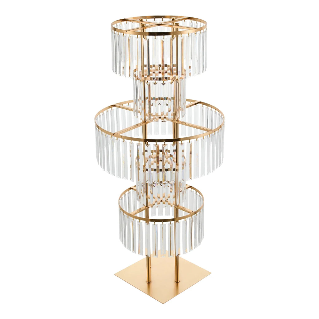 1/2/4/10 PCS Flower Stand For Wedding Centerpieces   5-Layer Crystal  Rack