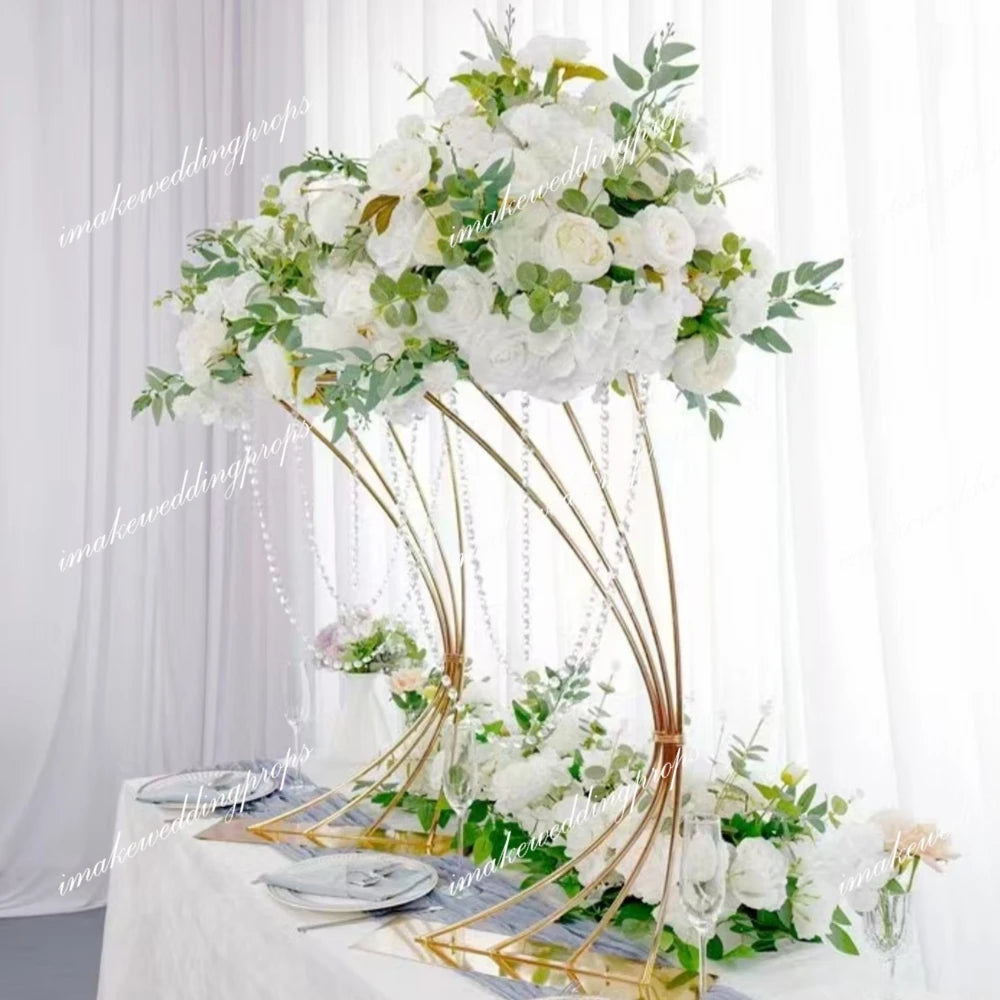 10pcs)50cm-100cm) Table Top Chandelier Centerpieces metal Candle Centerpieces for Wedding Table Decoration and Centerpiece