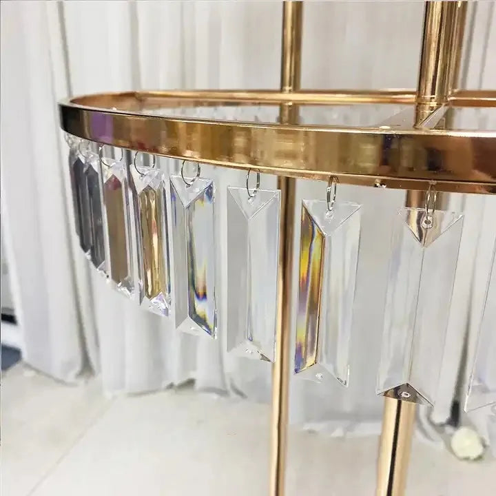 8pcs Acrylic Crystal LED Centerpieces for Wedding, Flower Stand, Light-up Table, Light-up Table, Wedding Event, 1691