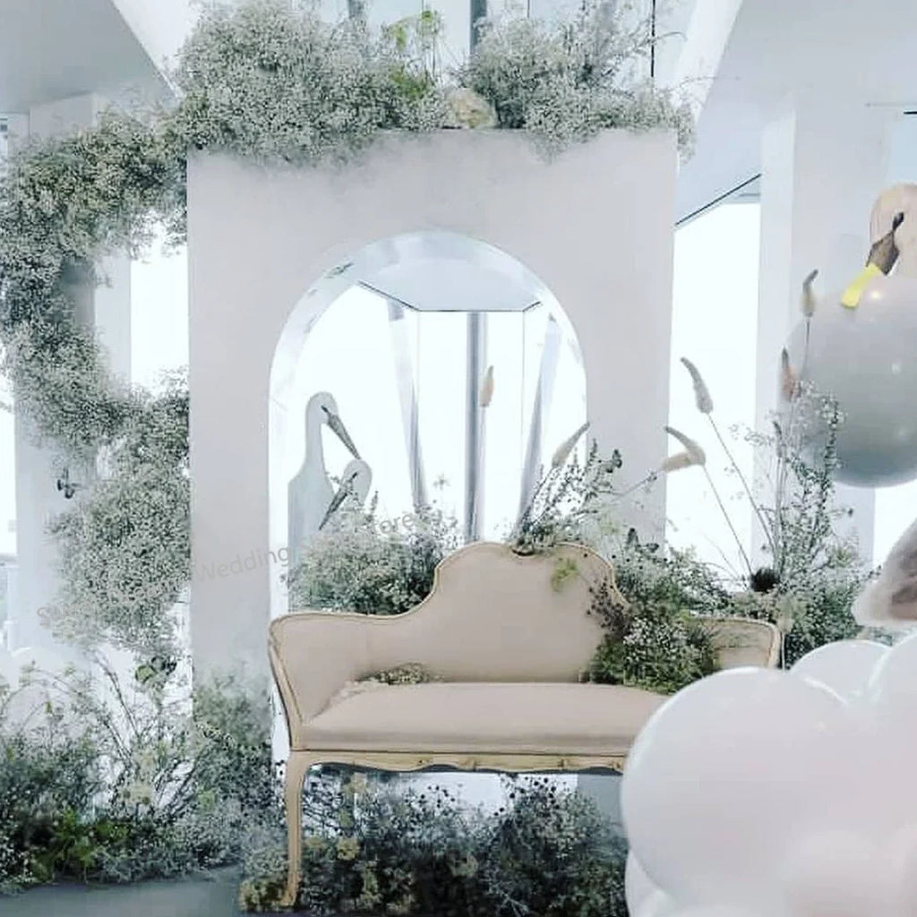 Wedding Arch Backdrop Stand Cover 3D Flower Door Frame Arch for Wedding Birthday Party Photo Booth Custom Cover