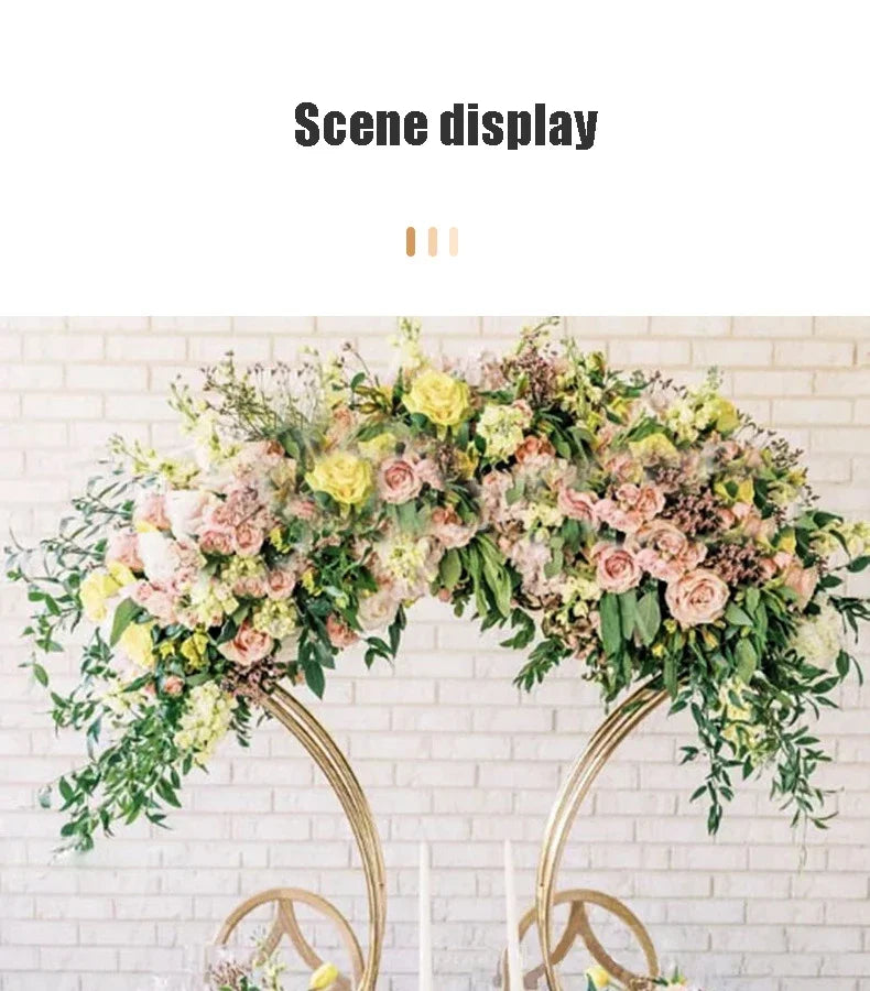 1/2/5pcs For Wedding Party Table Centerpiece  Flower Stand Gold Metal