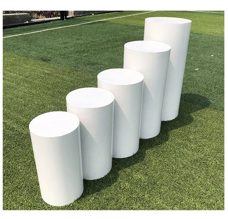 Cylinder Pedestal Plinth  Cake Stand White Flower Column Dessert Table For Birthday Party Wedding Decoration