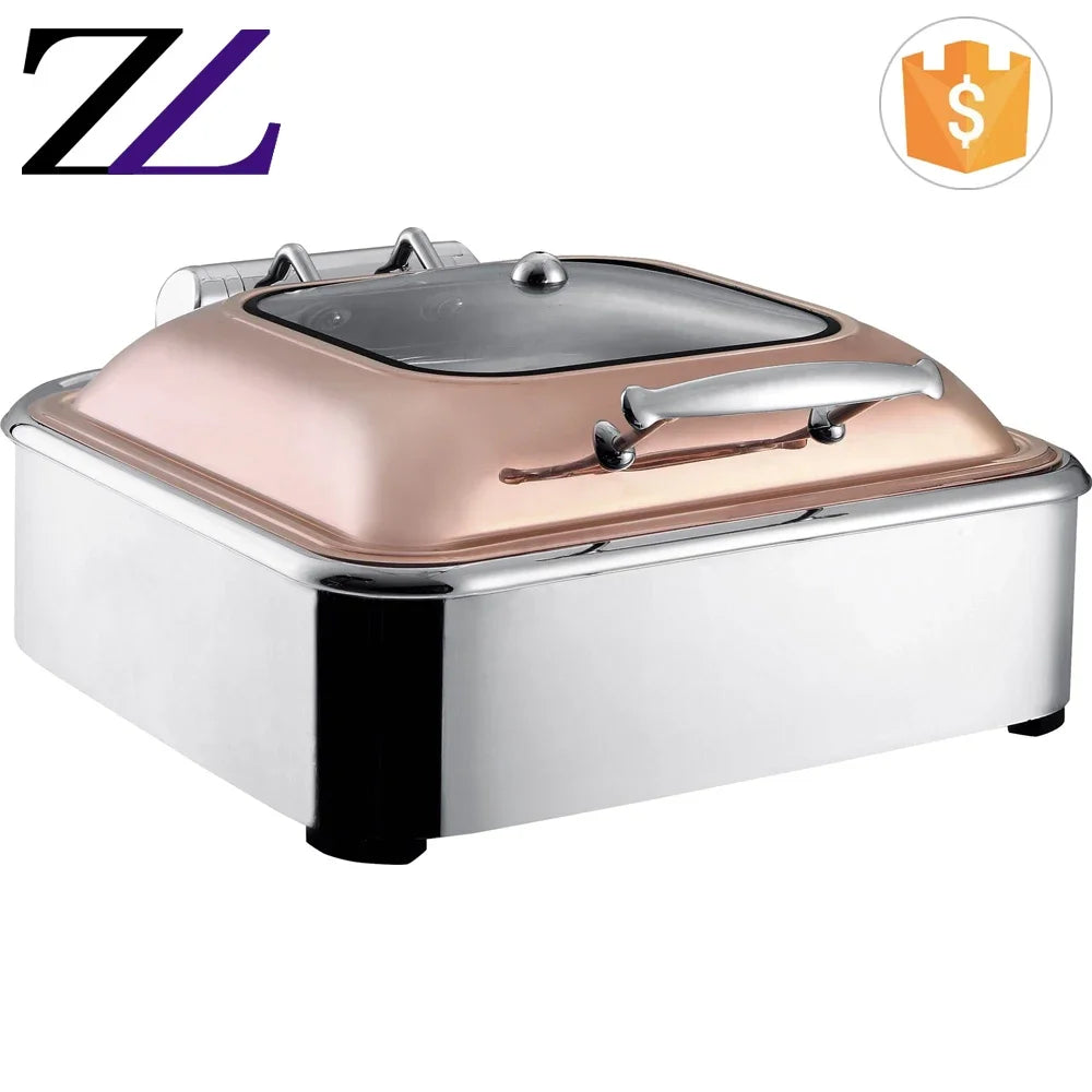 Guangzhou Kitchen Equipment List Electronic Items Mechanical Induction Steel Chafing Dish Buffet Set