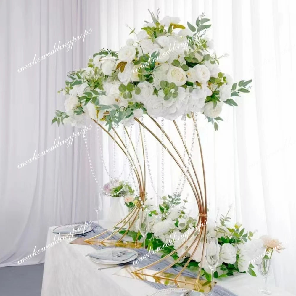 10pcs)50cm-100cm) Table Top Chandelier Centerpieces metal Candle Centerpieces for Wedding Table Decoration and Centerpiece