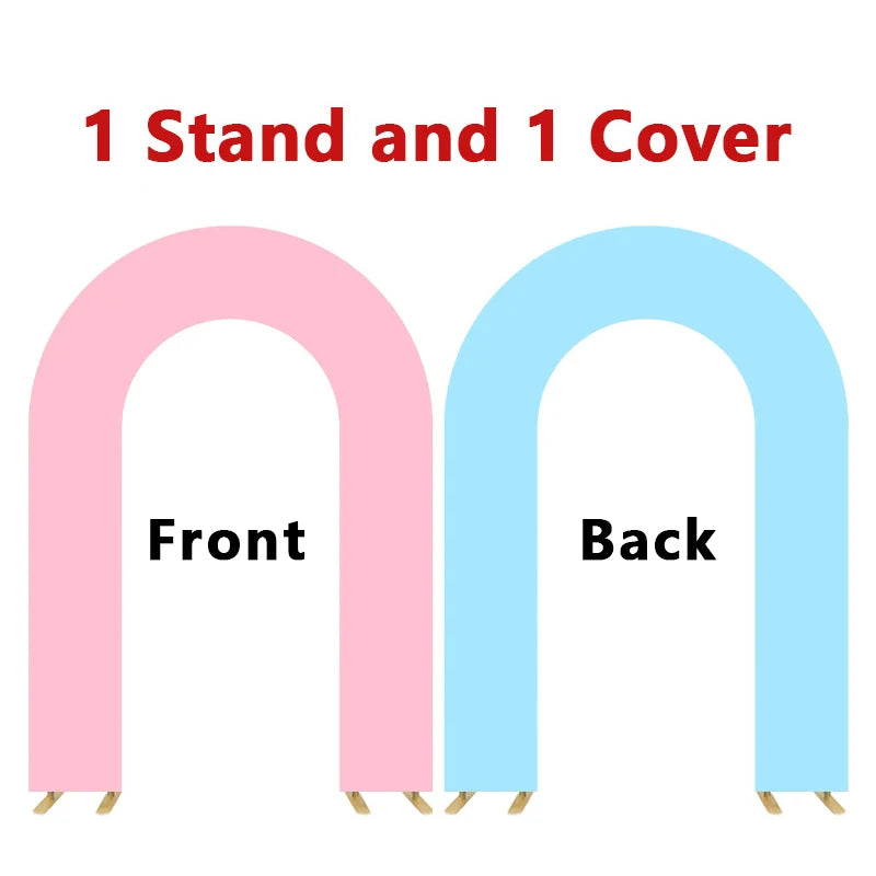 Open Arch Backdrop Frames, Double Arch Frames, Customizable Covers for Weddings, Birthday Parties, Baby Showers, Photo Booths