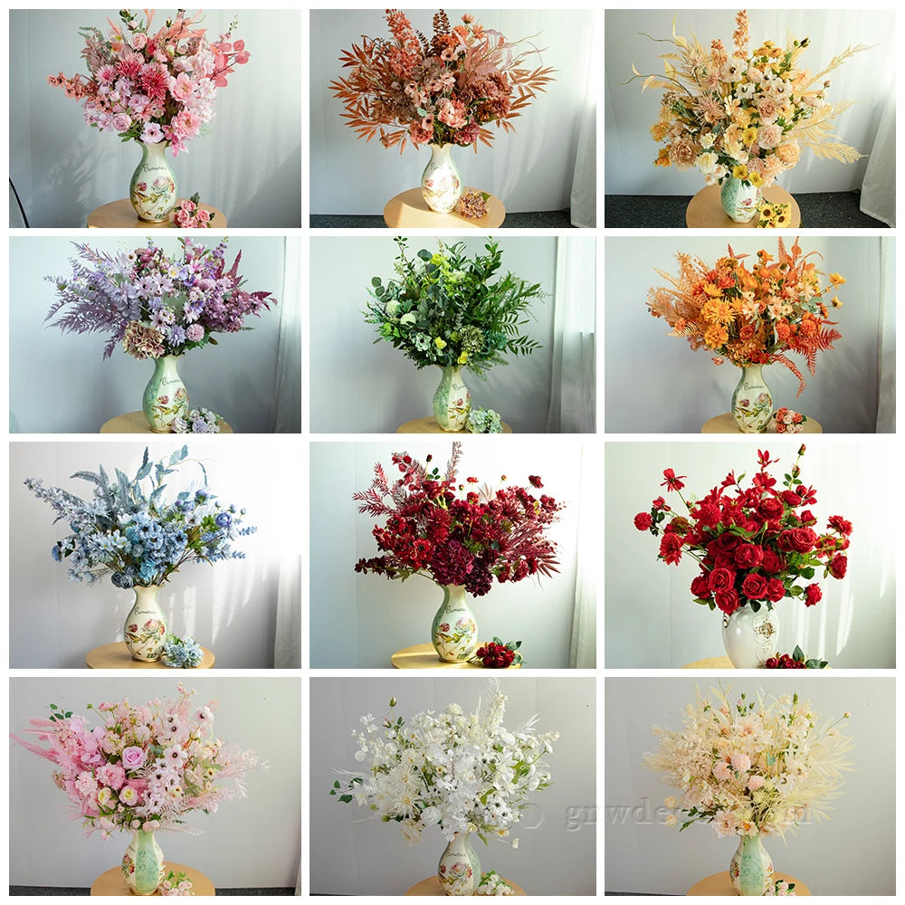 Wedding Centerpieces Artificial Floral Arrangement Desktop Decoration Home Decoration For Centerpieces Vase
