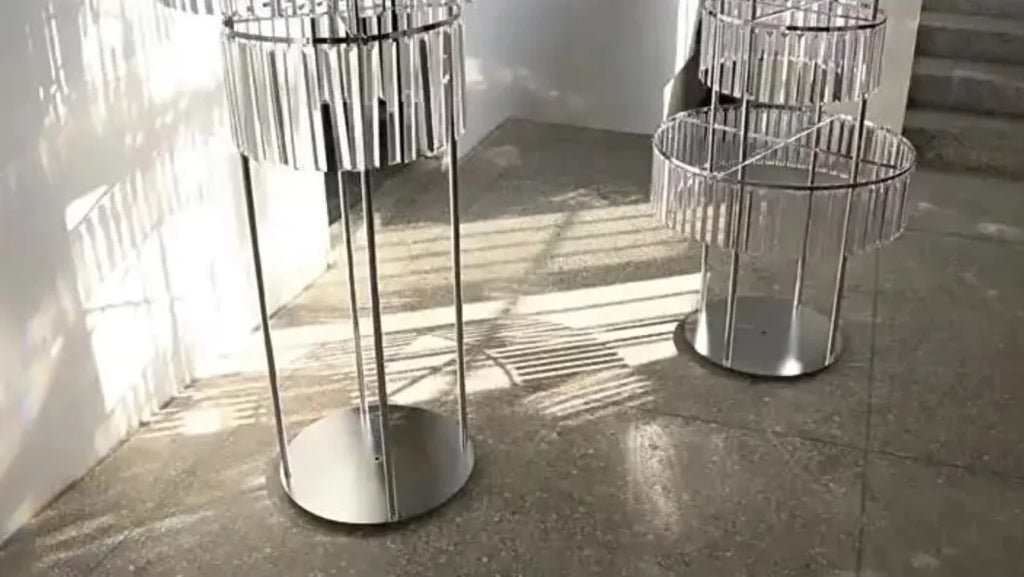 8pcs Acrylic Crystal LED Centerpieces for Wedding, Flower Stand, Light-up Table, Light-up Table, Wedding Event, 1691