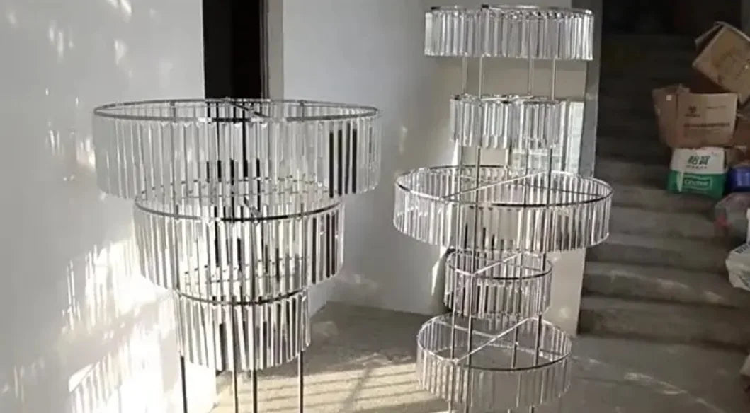 8pcs Acrylic Crystal LED Centerpieces for Wedding, Flower Stand, Light-up Table, Light-up Table, Wedding Event, 1691