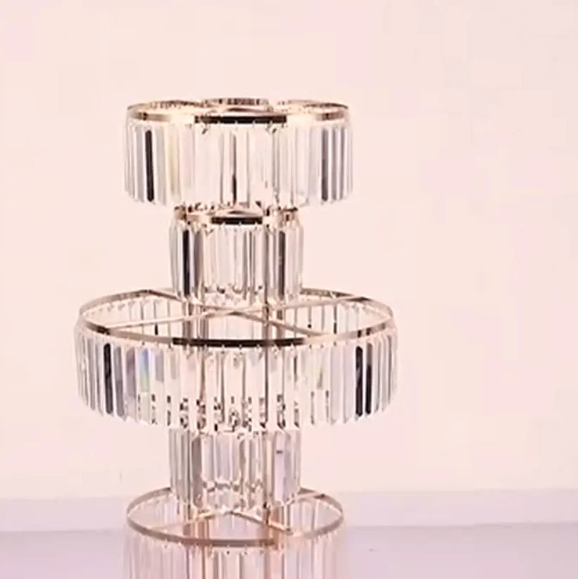 8pcs Acrylic Crystal LED Centerpieces for Wedding, Flower Stand, Light-up Table, Light-up Table, Wedding Event, 1691