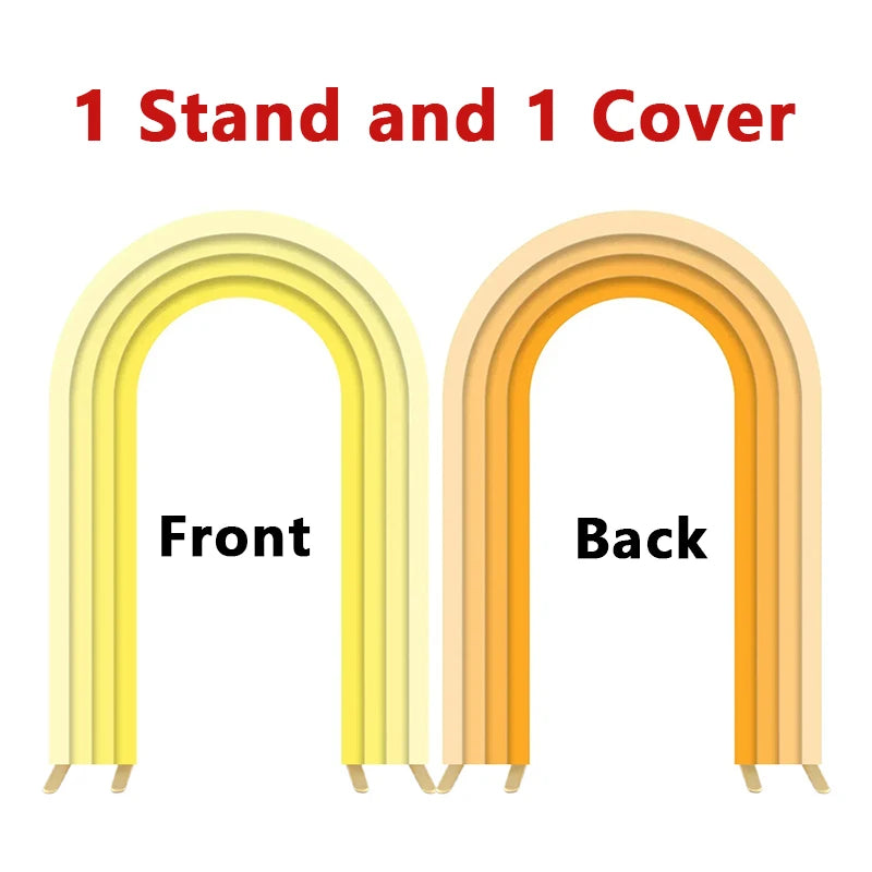 Open Arch Backdrop Frames, Double Arch Frames, Customizable Covers for Weddings, Birthday Parties, Baby Showers, Photo Booths