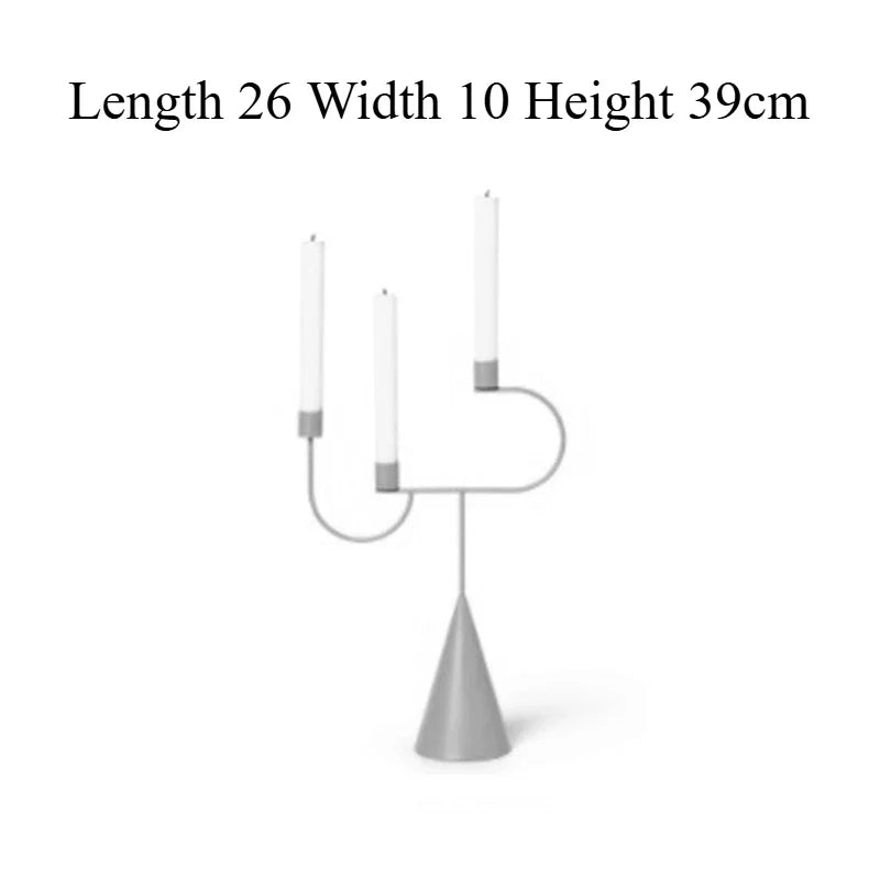 Centerpiece Metal Candle Holders Modern Nordic Elegant Aesthetics Candle Holder Luxury Candlestick Living Candlestick Decoration