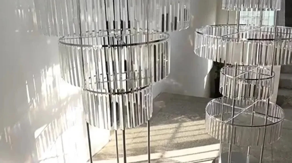 8pcs Acrylic Crystal LED Centerpieces for Wedding, Flower Stand, Light-up Table, Light-up Table, Wedding Event, 1691