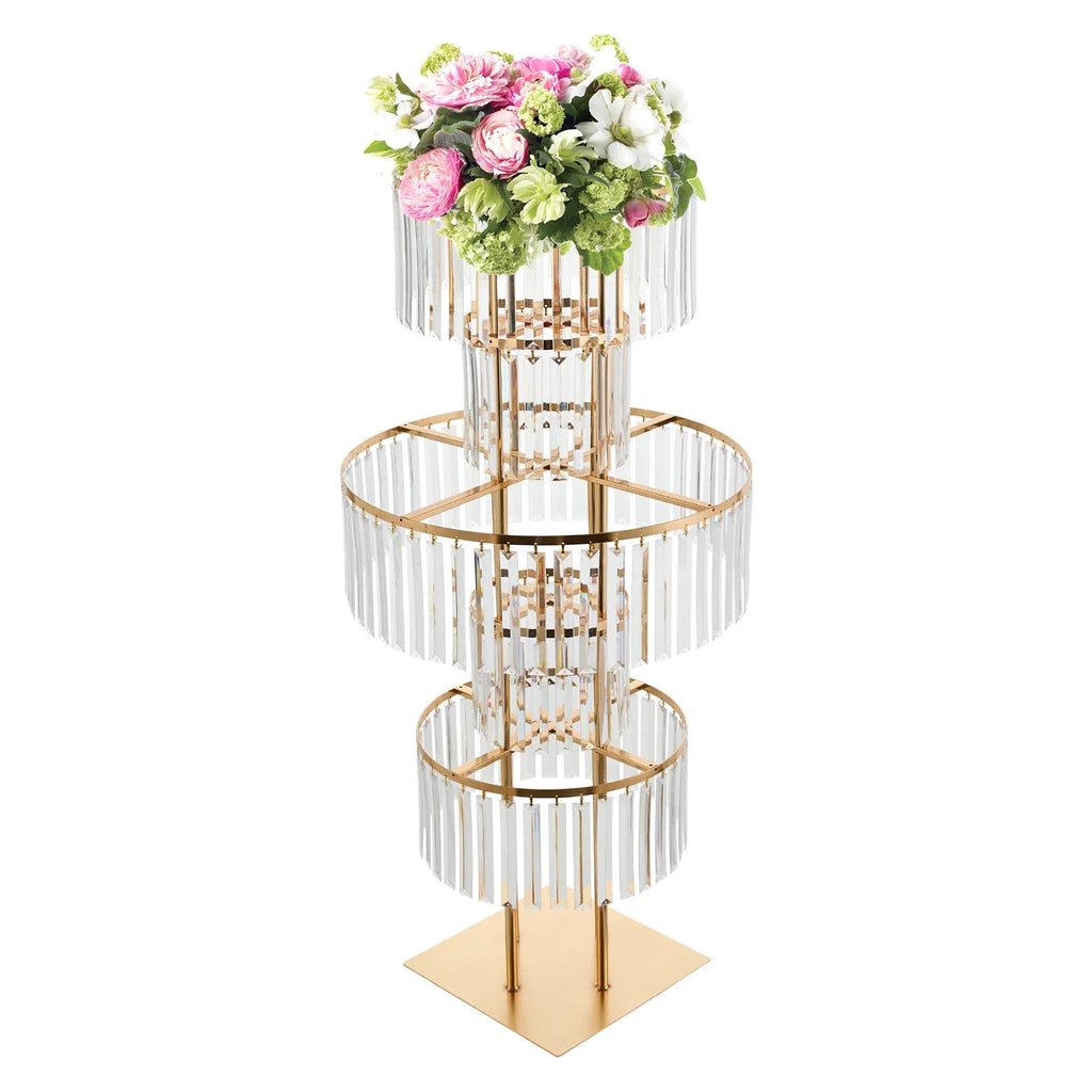 1/2/4/10 PCS Flower Stand For Wedding Centerpieces   5-Layer Crystal  Rack