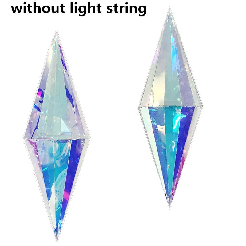 20Pcs Wedding Decoration Ceiling Centerpieces Fancy Diamond Pendant Party DIY Magic Cone Ornament Window Shopping Mall Hanging