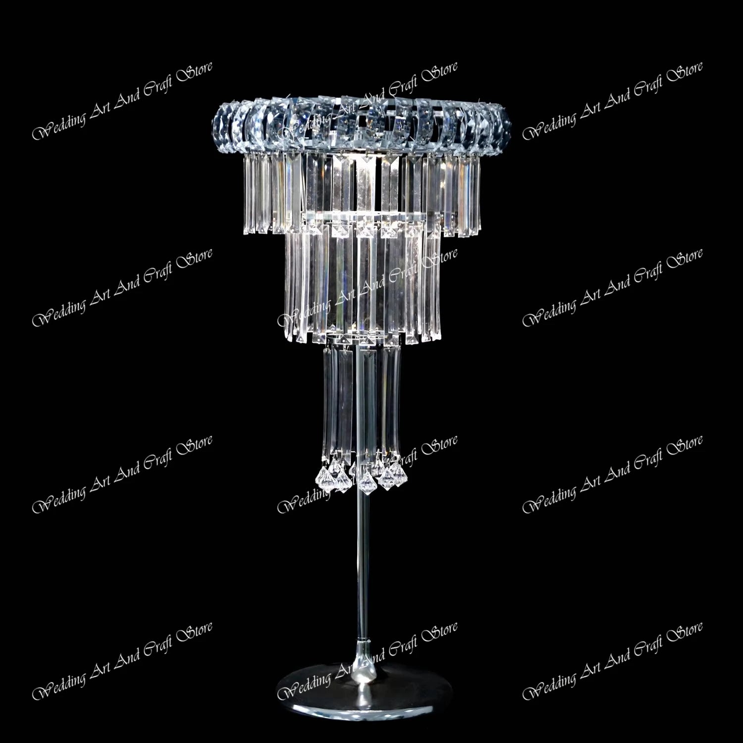 8pcs Acrylic Crystal LED Centerpieces for Wedding, Flower Stand, Light-up Table, Light-up Table, Wedding Event, 1691