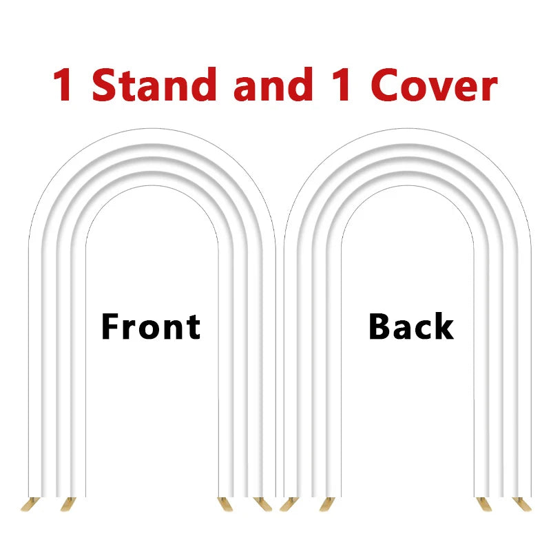Open Arch Backdrop Frames, Double Arch Frames, Customizable Covers for Weddings, Birthday Parties, Baby Showers, Photo Booths