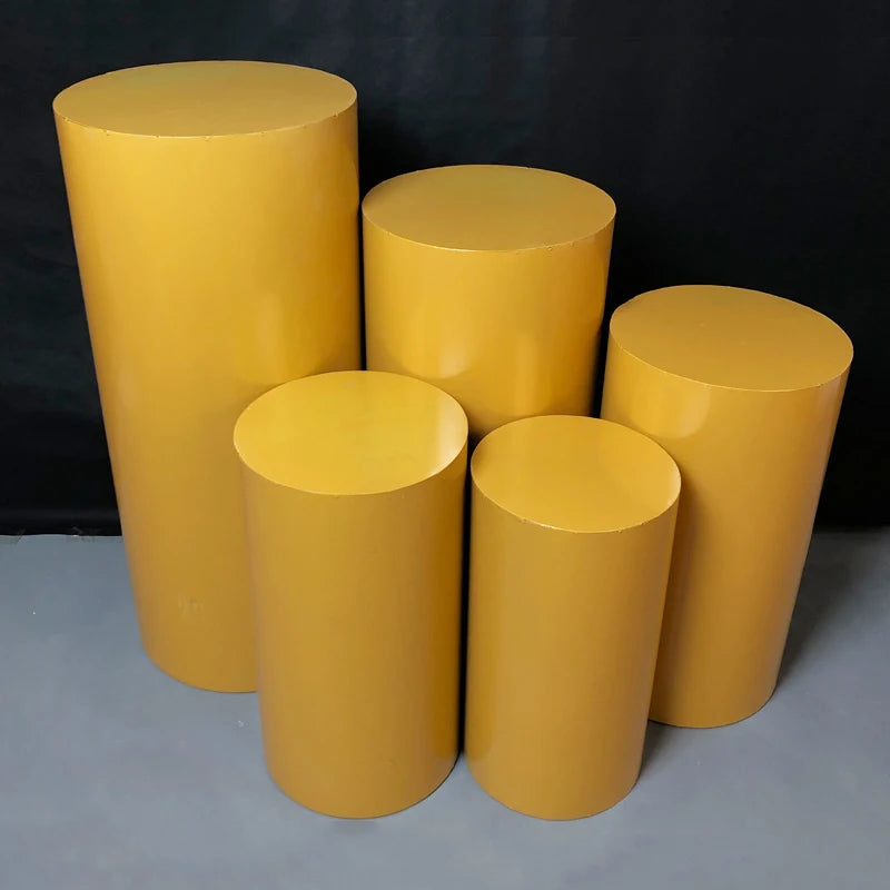 Cylinder Pedestal Plinth  Cake Stand White Flower Column Dessert Table For Birthday Party Wedding Decoration