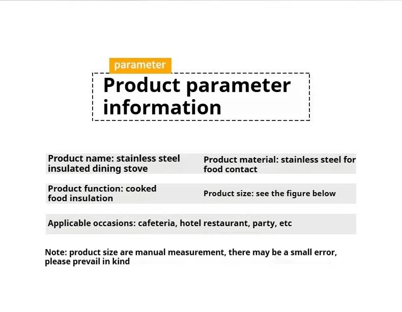 Portable Buffet Chafing Dish, Food Grade SS 1/2/3 Compartment, Alcohol Burner for Outdoor Party,Commercial for Hotel Restaurant