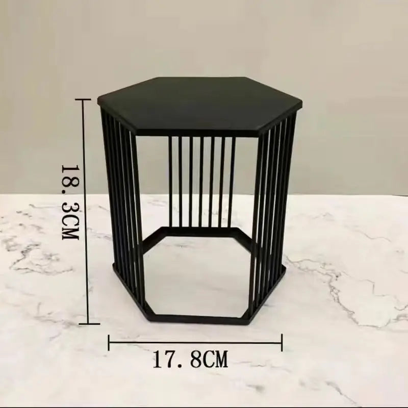 Golden Cylinder Metal Buffet Fruit Cold Dish Stand Dessert Display Shelf Dim Sum Frame Cake Rack Wedding Birthday Party Decor