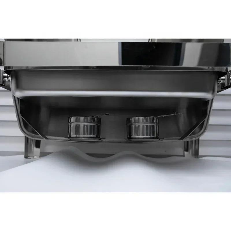 Factory Direct Dishes Chafing Dishes Buffet Catering Stainless Steel Round Roll Hot Pot Food Warmer Luxury Buffet Alcohol Stove