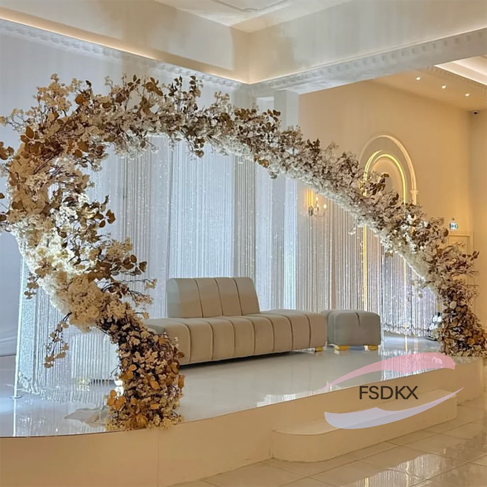 Wedding Arch Stand Backdrop metal deco weddingFrame Gold party Arch for Wedding Flower Arch for Wedding