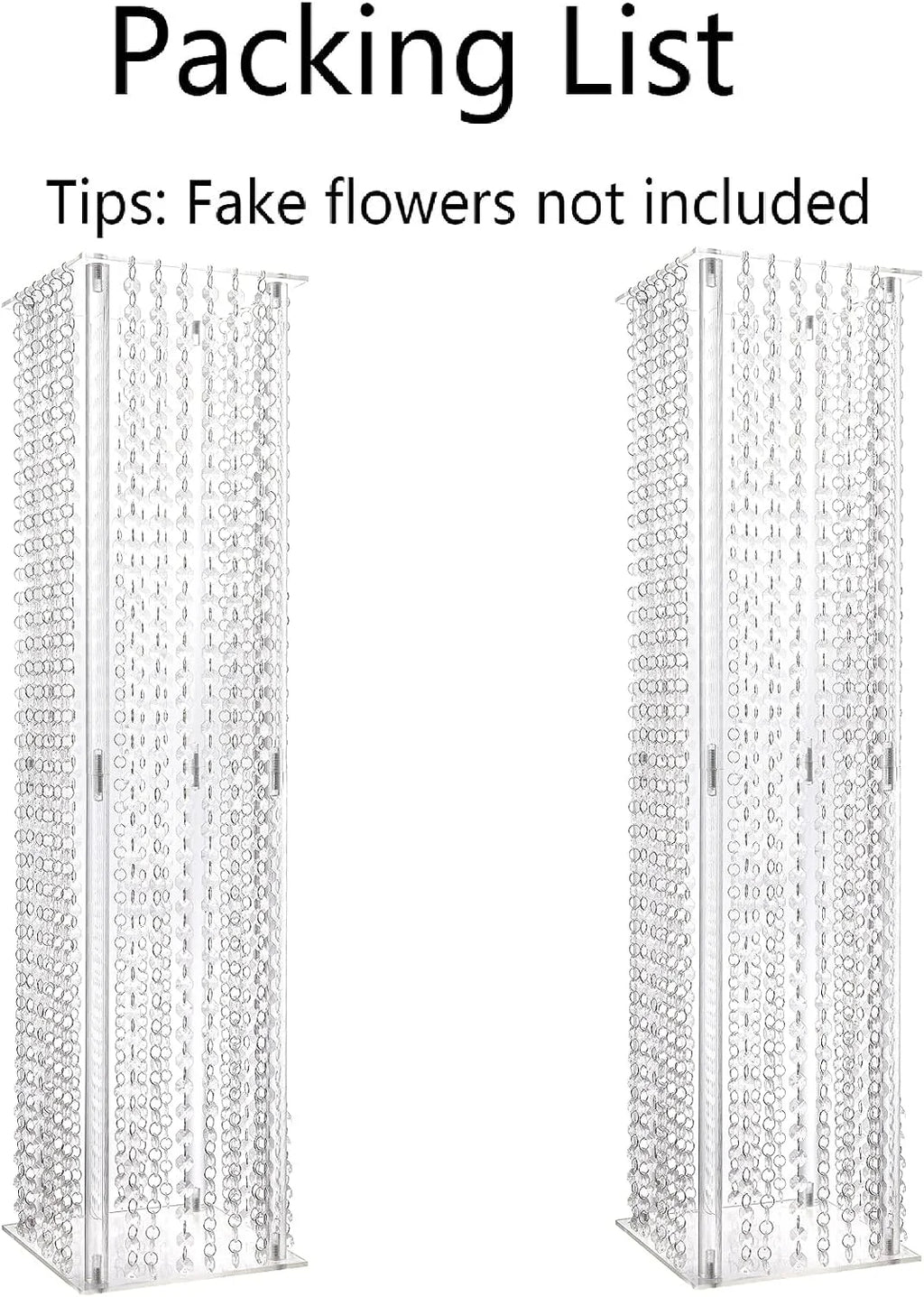 8pcs Acrylic Crystal LED Centerpieces for Wedding, Flower Stand, Light-up Table, Light-up Table, Wedding Event, 1691