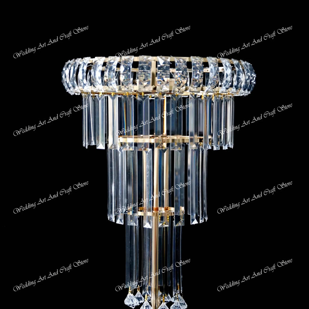 8pcs Acrylic Crystal LED Centerpieces for Wedding, Flower Stand, Light-up Table, Light-up Table, Wedding Event, 1691