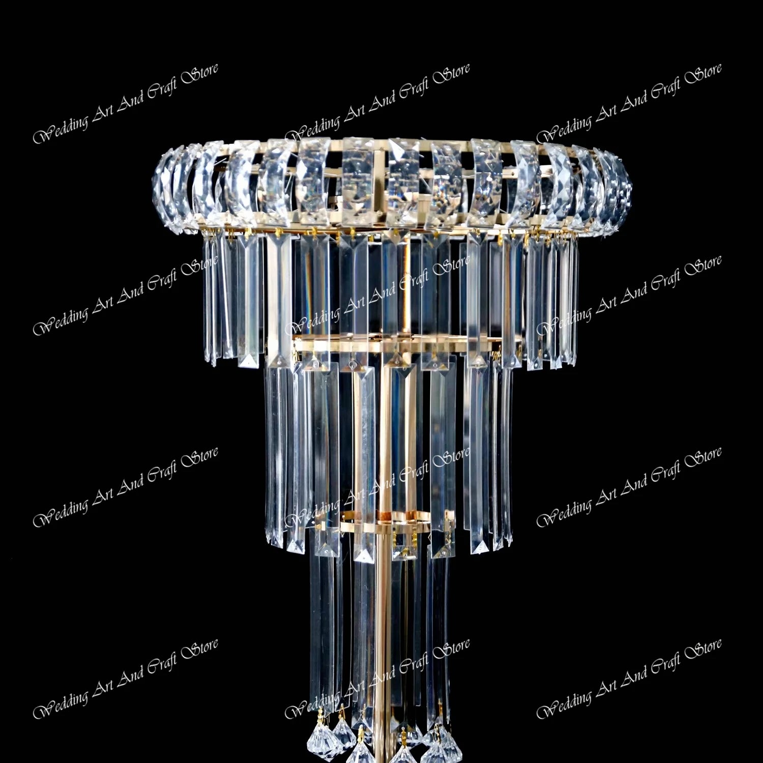 8pcs Acrylic Crystal LED Centerpieces for Wedding, Flower Stand, Light-up Table, Light-up Table, Wedding Event, 1691